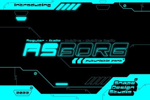 Asborg: A Modern Display Font with Futuristic Edge