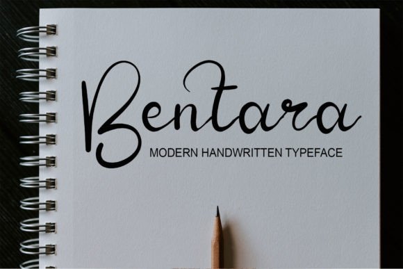 Bentara: A Simple Script Handwritten Font for Modern Publishing