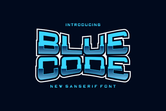 Bluecode: A Bold Display Font for Editorial Projects