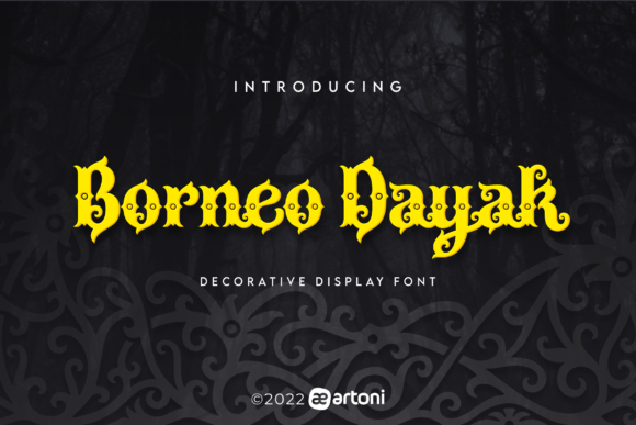 Borneo Dayak Font for Distinctive Brand Identity
