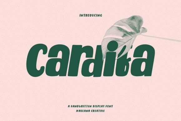 Cardifa: A Casual Display Font for Editorial Design
