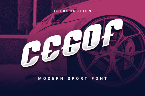 Cegof: A Futuristic Display Font for Digital Creators