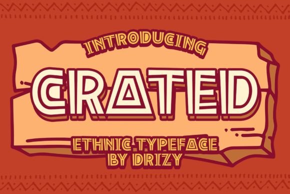 Crated Display Font for Editorial Design and Branding
