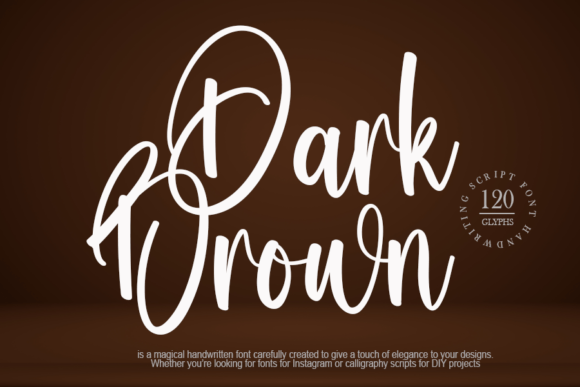Dark Brown Handwritten Font for Standout Digital Campaigns