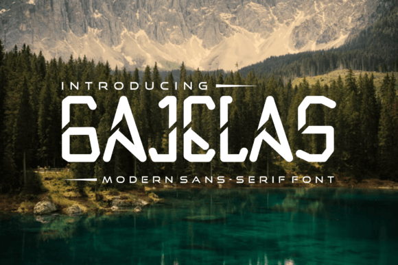 Gajelas Display Font for Editorial Projects