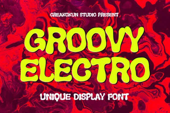 Groovy Electro Display Font for Bold Retro Campaign Design