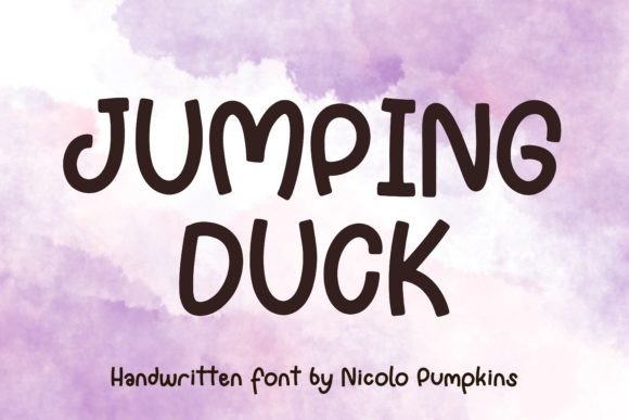 Jumping Duck: A Friendly Display Font for Quotes and Logos