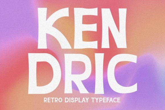 Kendric Display Font: Lighthearted Retro Headlines for Marketers