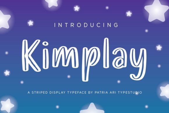 Kimplay: The Delicate Display Font for Handmade Projects