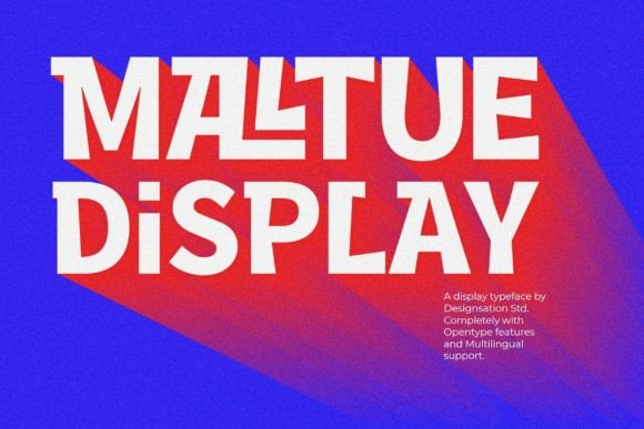 Maltue, a Modern Display Font for Editorial Design