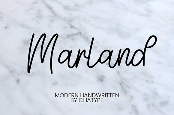 Marland: A Refined Handwritten Font for Businesses