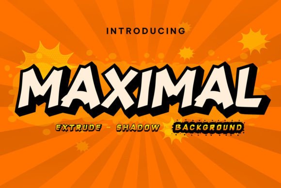 Maximal Font: A Bold Retro Display Typeface for Creators