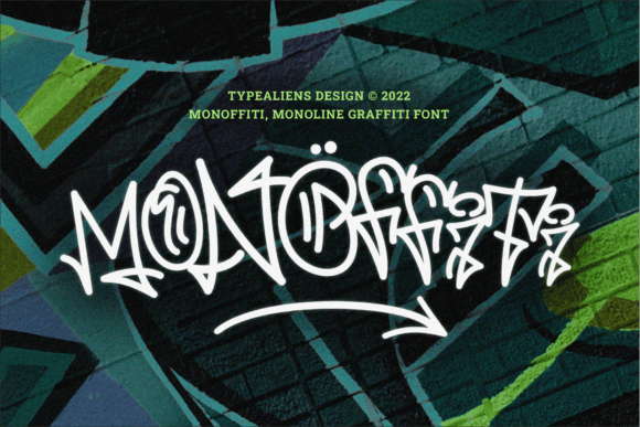Monoffiti Font for Urban Editorial Design Projects