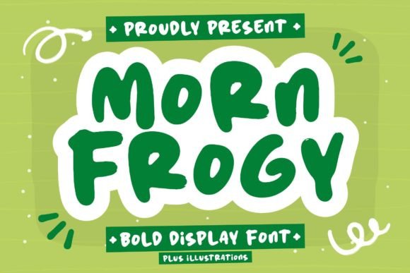 Morn Frogy: The Bold Display Font for Crafters and Sellers