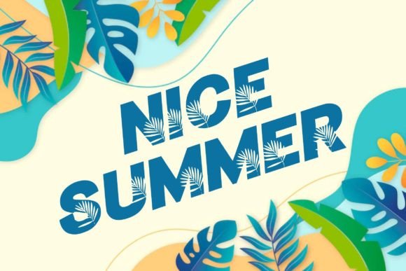 Nice Summer Display Font for Bright, Cheerful Brands