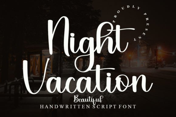 Night Vacation Font: A Romantic Script for Digital Designers