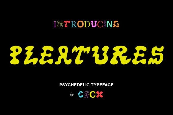 Pleatures: The Whimsical Display Font for Creative Makers