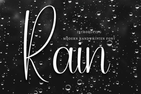 Rain Font: A Beautiful Handwritten Typeface for Publishing Projects