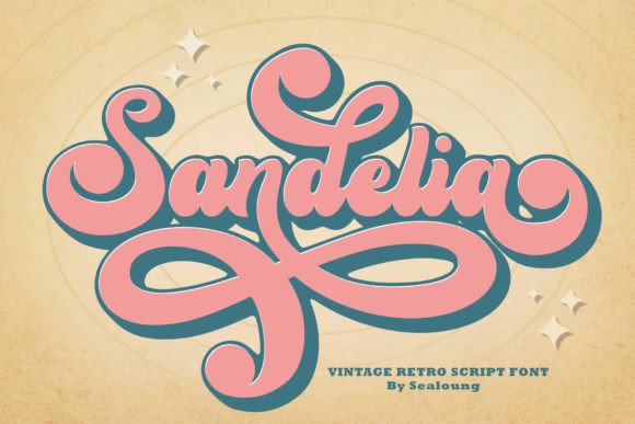 Sandelia: A Retro Script Font for Editorial Flair