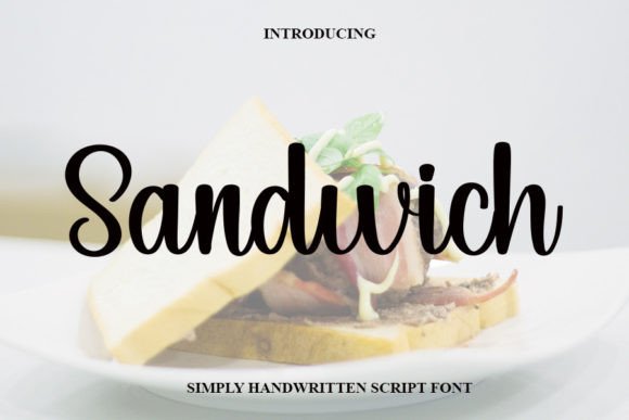 Sandwich Font: Elegant Script for Editorial Projects