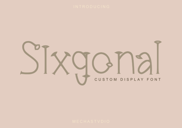 Sixgonal: A Fun & Simple Display Font for Small Branding Wins