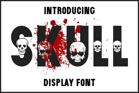 Skull Display Font: Dramatic Typography for Spooky Branding