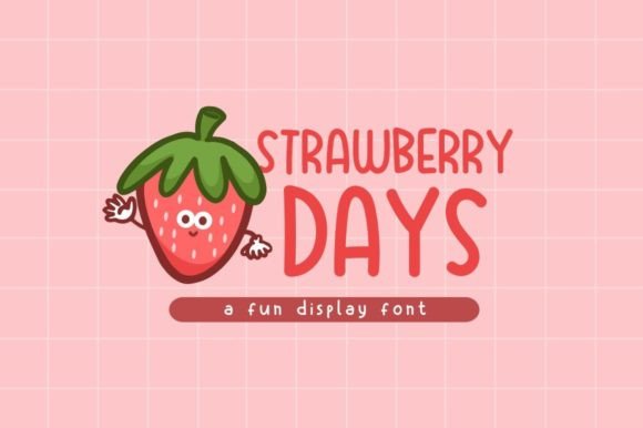 Strawberry Days: A Playful Display Font for Web Design