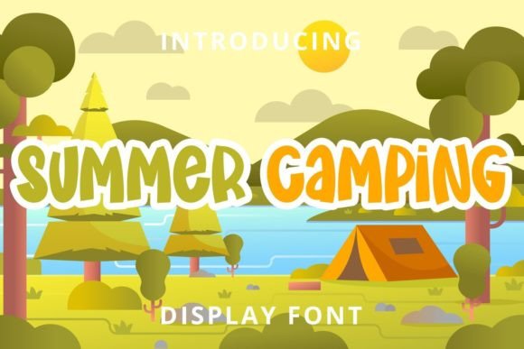 Summer Camping: A Playful Display Font for Children's Branding