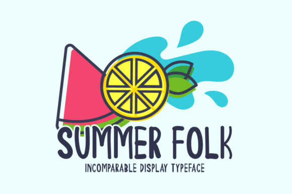 Summer Folk Display Font for Handmade Craft Projects
