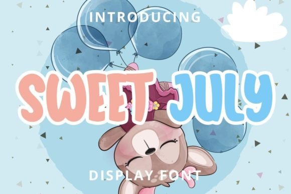 Sweet July: A Cool Display Font for Dramatic Headlines