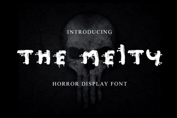 The Melty: A Chilling Display Font for Horror Branding
