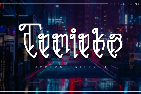 Tomioka: A Unique Serif Display Font for Crafters
