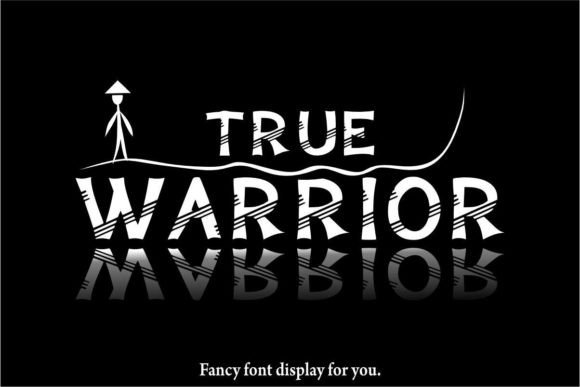 True Warrior Display Font for Quirky Editorial Projects