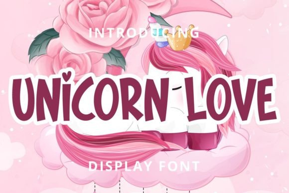 Unicorn Love Display Font for Playful Branding Design