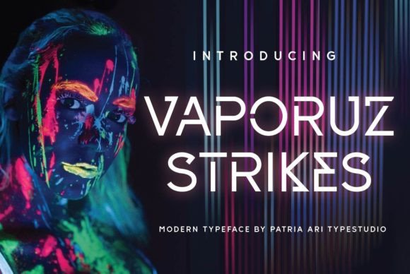 Vaporuz Strikes: A Future-Ready Display Font for Modern Brands