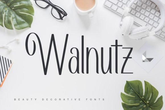 Walnutz: A Delicate Display Font for Elegant Branding