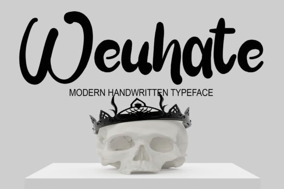 Weuhate: A Handwritten Sans Serif Typeface for Crafters
