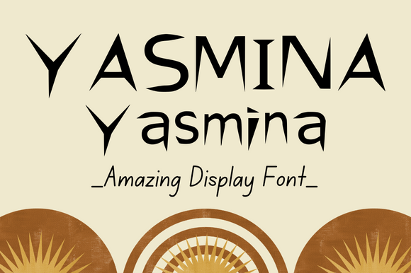 Yasmina Display Font: Modern Type for Web Design